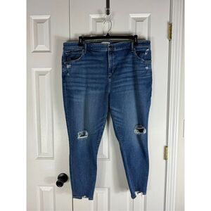 Abercrombie & Fitch Womens Super Skinny Ankle High Rise Jeans Size 37/24s